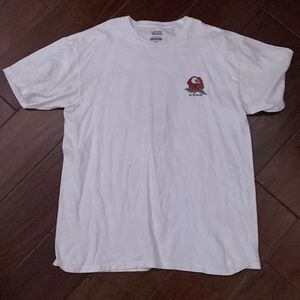 vans rose white tee